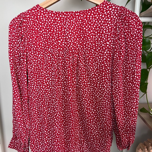 Madewell Kinston Blouse- Side Button- Vneck Wrap Top- Women’s Top - Picture 5 of 6